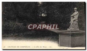 Postcard Old Chateau de Compiegne L'Allee des Muses