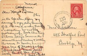 President Monroe Dollar SS Line Ship 1927 