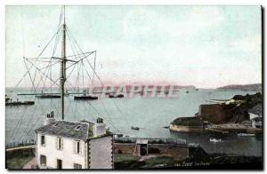 Old Postcard Lighthouse La Rade Brest