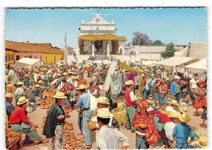 Chichicastenango Indians GUATEMALA Market Scene 4x6 1975 Vintage Postcard