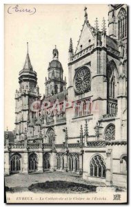 Old Postcard Cathedral D & # 39Evreux and cloister of & # 39eveche
