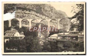 Old Postcard Gorges Du Loup Bridge wolf