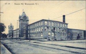 Woonsocket RI Nourse Mill c1910 Postcard
