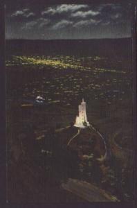 Will Rogers Shrine at Night Colorado Springs Postcard 4633