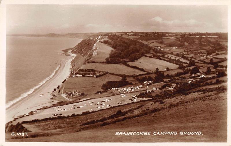 uk15931 branscombe camping ground real photo uk