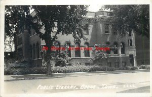 IA, Boone, Iowa, RPPC, Public Library Building, Hamilton Photo No 2222