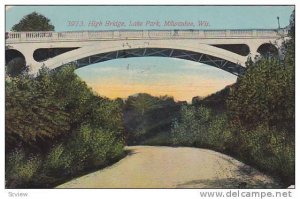 High Bridge, Lake Park, Milwaukee, Wisconsin,  PU-1911