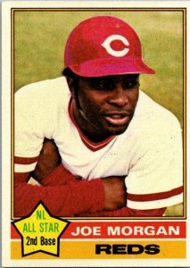 1976 Topps Football Card Joe Morgan Cincinnati Reds sk13547