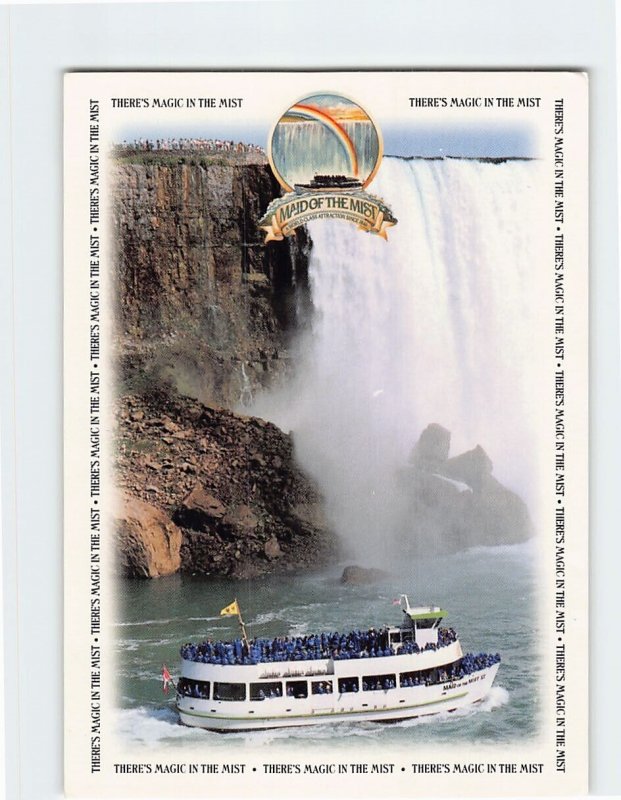 Postcard There's Magic In The Mist, Maid Of The Mist Boat Tour, New York