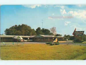 Unused Pre-1980 OLD CARS & INDIAN TRAIL MOTEL McAlester Oklahoma OK s7234