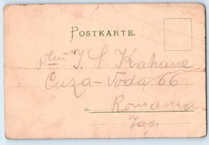 Bremen Germany Postcard Port Area Greetings from Bremerhaven c1905 Posted