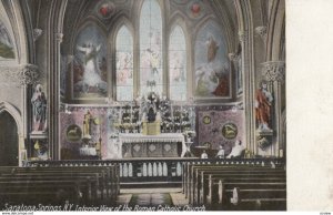 SARATOGA SPRINGS, New York, 1901-07; Interior View of the Roman Catholic Church