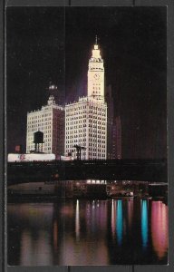 Illinois, Chicago - Wrigley Building At Night - [IL-101]