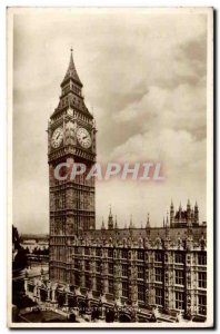 Old Postcard London Big Ben Westminster