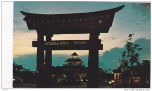 Night View, Entrance of International Bazaar, Freeport, Grand Bahama, Bahamas...