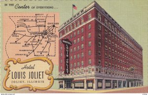 JOLIET, Illinois, 1930-1940's; Hotel Louis Joliet