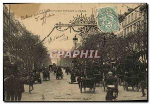 Old Postcard Sovereigns D Italy In Paris the Italian Boulevard