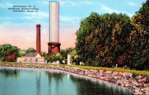 Ohio Fostoria Reservoir No 2 Showing Waterworks