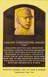 Adrian Constantine Anson Cap Baseball Hall Of Fame & Museum Cooperstown New York