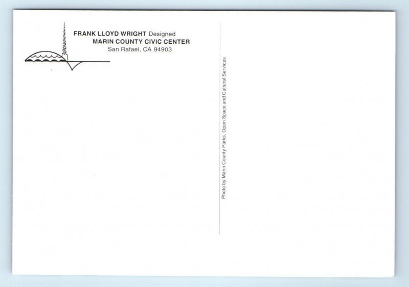 2 Postcards SAN RAFAEL, CA ~ Frank Lloyd Wright MARIN COUNTY CIVIC CENTER 4x6