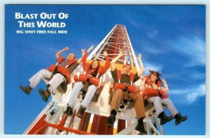 LAS VEGAS, NV ~ Thrill Ride BIG SHOT FREE FALL at STRATOSPHERE 4x6 Postcard