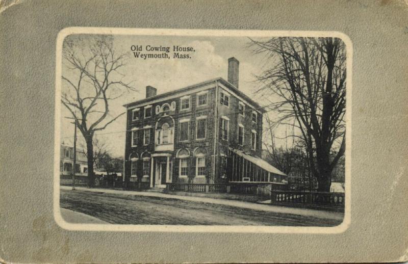 Weymouth, Mass., Old Cowing House (1910s) Reverse Side Dutch Soap Ad