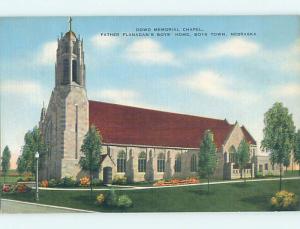 Divided-Back CHURCH SCENE Boys Town Nebraska NE p5241