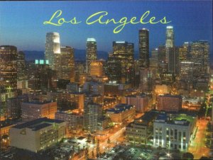 Framable Gallery Quality, Vivid Color View of Downtown Los Angeles, CA  Postcard