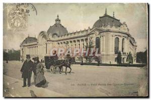 Old Postcard Paris Petit Palais on the Champs Elysees