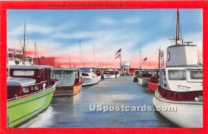 Greenport Yacht Basin - New York NY Postcard