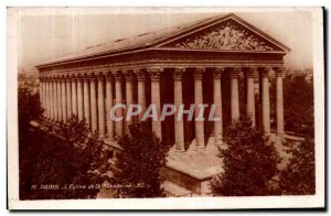 Old Postcard The Paris Church of the Madeleine