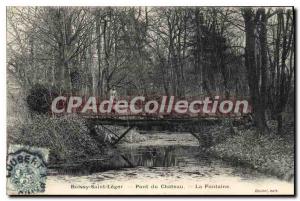 Postcard Old Boissy-Saint-L?ger Pont du Chateau La Fontaine