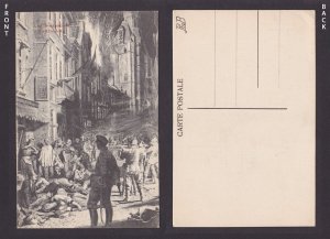 FRANCE, Vintage postcard, The massacres of Dinant, WWI, Unposted