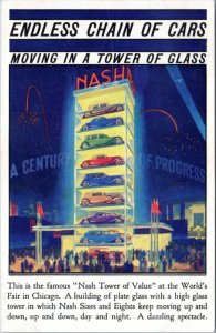 Postcard IL Chicago World's Fair - Nash Tower of Value