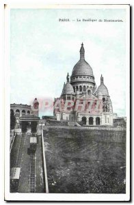Postcard Old Paris Basilica of Montmartre