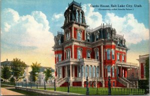 Gardo House Salt Lake City Utah Postcard Souvenir Novelty Co DB UNP gothic