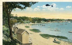 Postcard Early View of South Boulevard Beach, Onset, MA.   K2