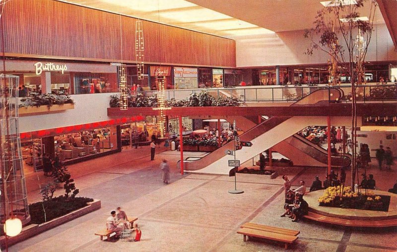 MINNEAPOLIS, MN Minnesota  SOUTHDALE CENTER~MALL Garden Court~Buttrey's Postcard