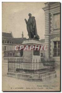 Postcard Former Auxerre Statue J J Fourier