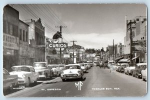 Nogales Sonora Mexico Mexico Postcard Avenue Obregon c1930's RPPC Photo
