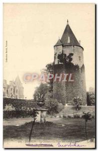 Old Postcard Josselin Le Chateau Tower fortifications