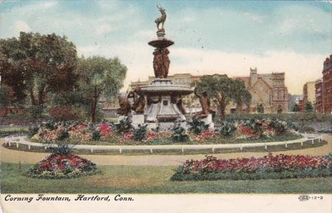 Connecticut Hartford Corning Fountain 1907