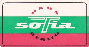 GERMANY BERLIN HAUS SOFIA VINTAGE LUGGAGE LABEL