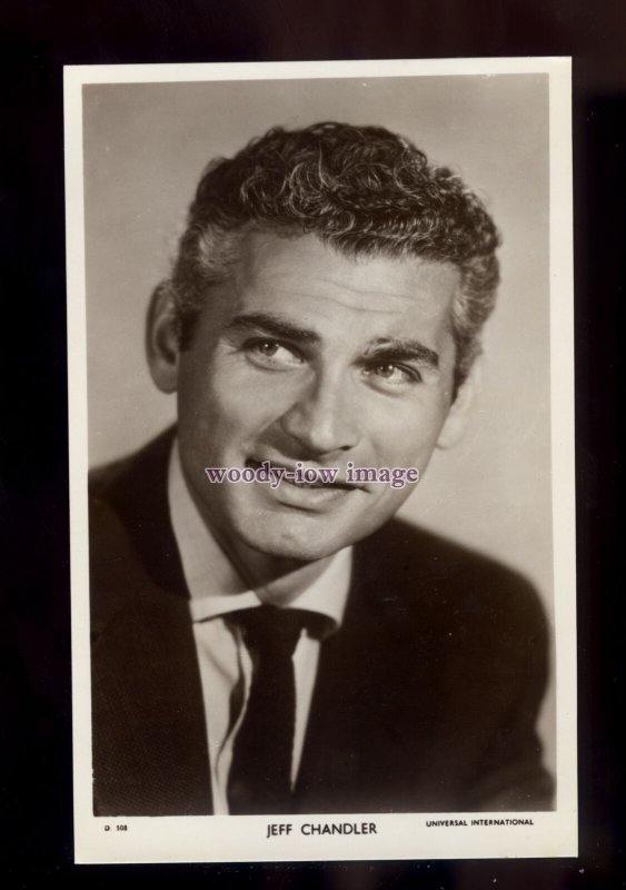 b0372 - Film Actor - Jeff Chandler - Picturegoer No. D 508 - postcard