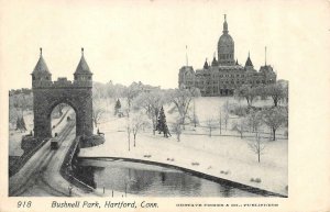 HARTFORD, Connecticut CT ~BUSHENLL PARK Civil War Memorial Arch ca1900s Postcard