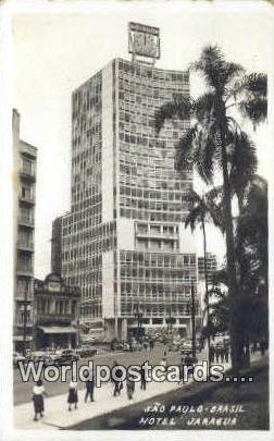 Hotel Jaragua Real Photo Sao Paulo Uruguay, South America Postal Used Unknown 