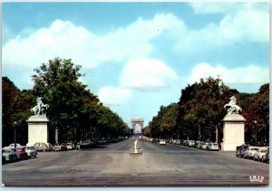 M-23671 The Champs-Elysees Avenue and the Horses of Marly Paris France