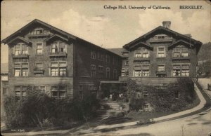 Berkeley CA College Hall University c1920 Postcard