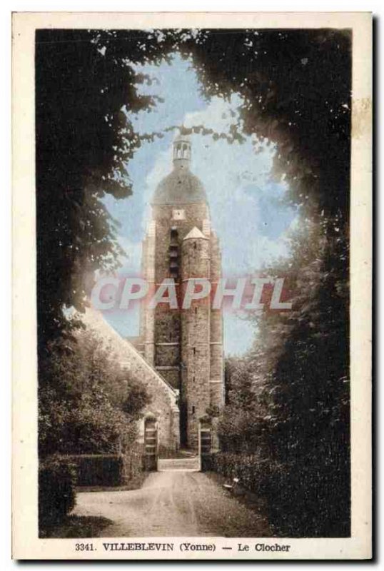 Postcard Old Villeblevin (Yonne) The Belfry