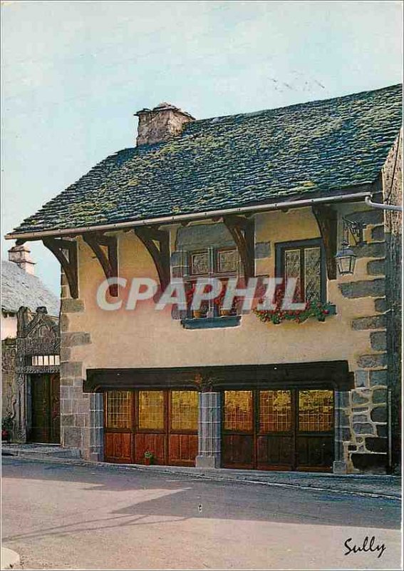 Modern Postcard Old House Antignac XV